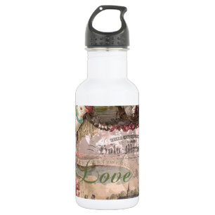 Elegant Wedding Vintage Marriage Antique Vintage Water Bottle