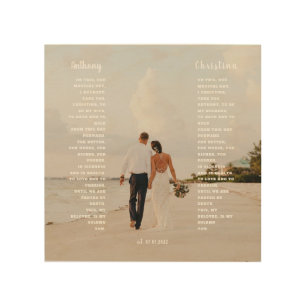 Elegant Wedding Vow Art Gift