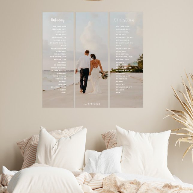 Elegant Wedding Vows Gift Wall Art (Creator Uploaded)