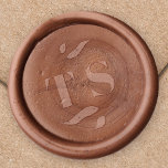 Elegant Wedding Wax Leaf Couples Monogram  Seal Stamp<br><div class="desc">This design features a wedding wax elegant monogram leaf stamp, a creative wax mailing accessories, wax envelope card seals, with bride groom elegant minimalist, a simple greenery foliage leaves, with a simple minimalist minimal modern, a classic traditional envelope seal, a floral rose leaf wreath, with a monogrammed initials letter, a...</div>