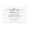 Elegant Wedding Welcome Gift Bag Place Cards