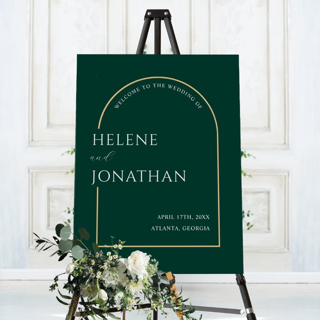 Elegant Wedding Welcome Modern Minimalist Foam Board (Elegant Wedding Welcome Modern Minimalist Foam Board)