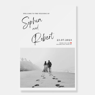 Elegant Wedding Welcome Poster | Custom Wedding