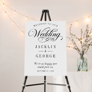 Elegant Wedding Welcome Sign