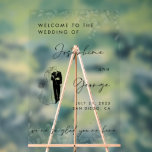 Elegant Wedding welcome sign, acrylic custom sign