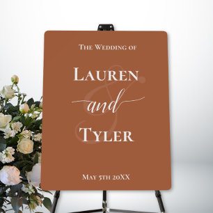 Elegant Wedding Welcome Sign - Monogram Template