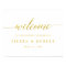 Elegant Wedding Welcome Sign with Faux Gold Script