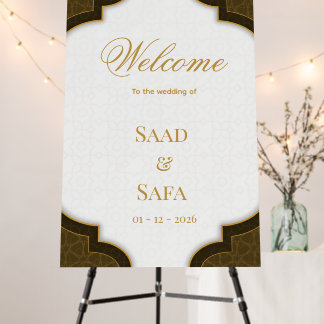 Elegant wedding welcome signs party signs & banner