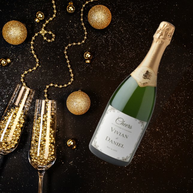 Elegant Wedding Wine Bottle Label  (Creator Uploaded)