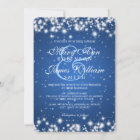 Elegant Wedding Winter Sparkle Blue