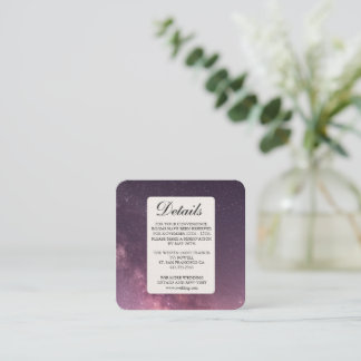 Elegant Wedding with simple Enclosure Card