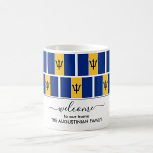 Elegant Welcome BARBADOS FLAG Coffee Mug