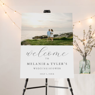 Elegant Welcome Couple's Wedding Shower Sign