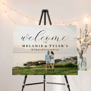 Elegant Welcome Couple's Wedding Shower Sign