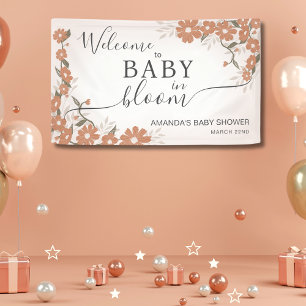 Elegant Welcome Daisy Baby in Bloom Baby Shower Banner
