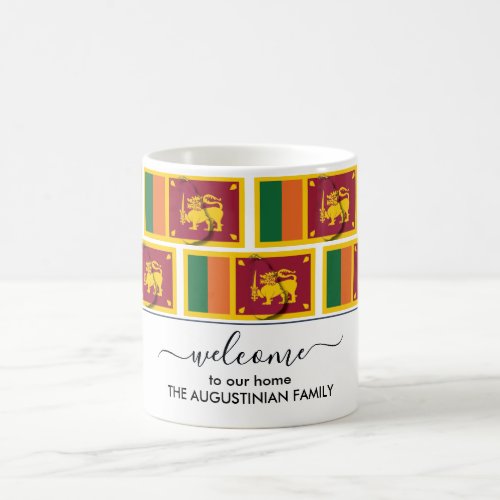 Elegant Welcome SRI LANKA FLAG Coffee Mug