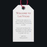Elegant Welcome to Las Vegas Wedding Welcome Gift Tags<br><div class="desc">Getting married in Las Vegas? These white and black welcome tags would make a perfect addition to your guest's welcome basket in their hotel. Personalize with your own heartfelt text.</div>