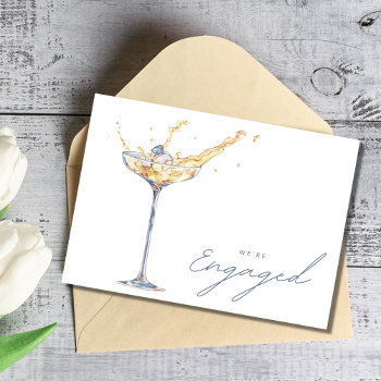 Elegant We're Engaged Champagne Engagement Party  Invitation by stylelily at Zazzle