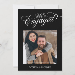 Elegant We're Engaged Engagement Announcement