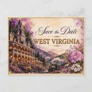 Elegant West Virginia Save the Date Wedding Invite