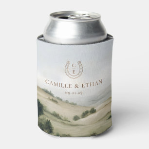 Elegant Western Ranch Wedding Favor Can Cooler