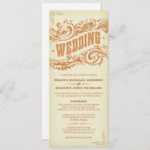Elegant Western Wedding Invitations (Front/Back)