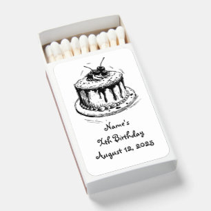 Elegant Whimsical Birthday Party Favors Matchboxes