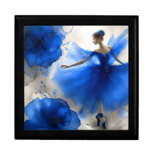 Elegant Whirl Ballet in Indigo blue Gift Box