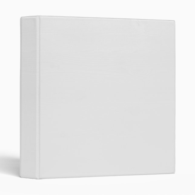Elegant White  3 Ring Binder (Front/Spine)
