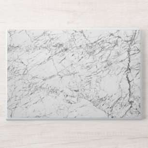 Elegant white and black glitter Water Marble HP Laptop Skin