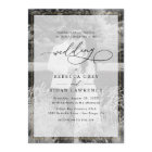 Elegant White and Black Gold Border Photo Wedding