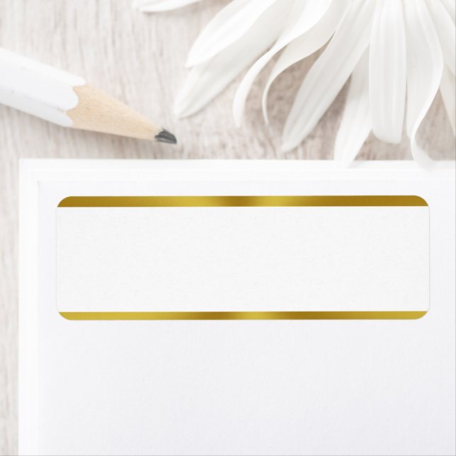 Elegant White and Gold Blank Label (Insitu)