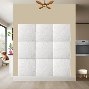 Elegant White and Gold Speckled Ceramic Tile
