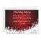 Elegant White and Red Christmas Party Invitation