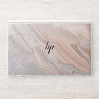 Elegant White and red marble laptop skin 