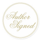 Elegant White Author Signed