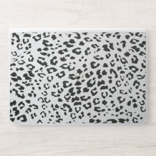Elegant White Black Leopard Cheetah Animal Print HP Laptop Skin