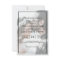 Elegant White & Black Photo Wedding Invitation