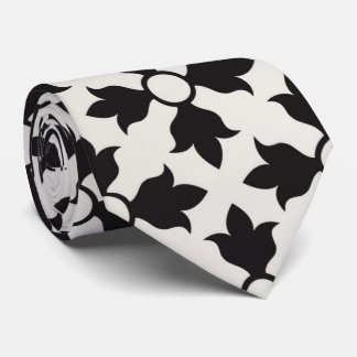 Elegant White Black tie