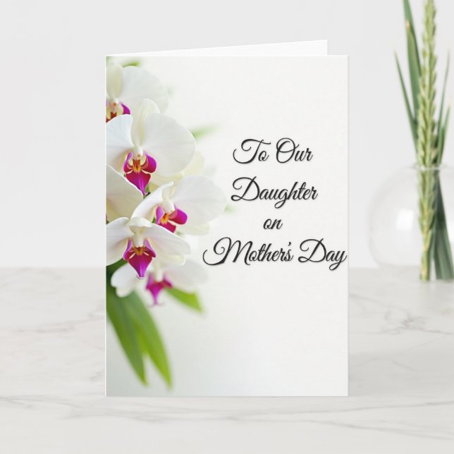 Elegant White Blossom Card (Front)