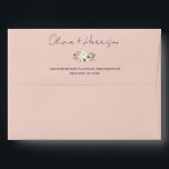 Elegant White & Blush Pink Magnolia Floral Wedding Envelope<br><div class="desc">Elegant White & Blush Pink Magnolia Floral Wedding Envelope is a great way to show off your personal style and invite your guests to your special event. The template is easy to edit and customize, so you can create the perfect invitation for your needs. Please click the "Customize it" button...</div>