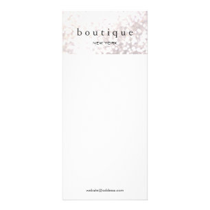 Elegant White Bokeh Glitter Menu and Price List
