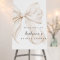 Elegant White Bow Bridal Shower Welcome
