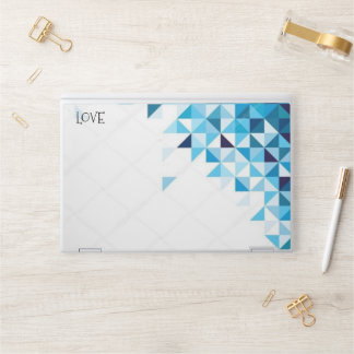 Elegant White & Bule  HP Laptop Skin