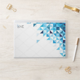 Elegant White & Bule  HP Laptop Skin