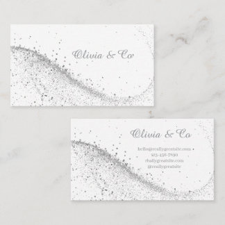 Elegant White Business Card