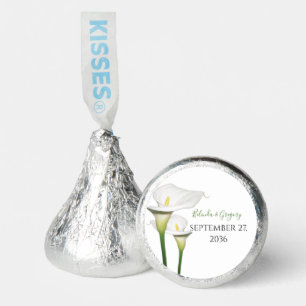 Elegant White Calla Lilies Wedding  Hershey®'s Kisses®