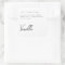 Elegant white candle product label