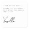 Elegant white candle product label