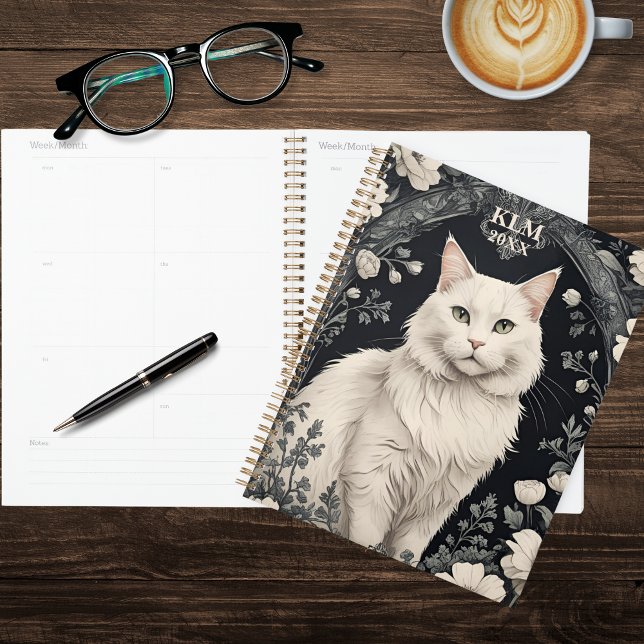 Elegant White Cat  Planner (Creator Uploaded)
